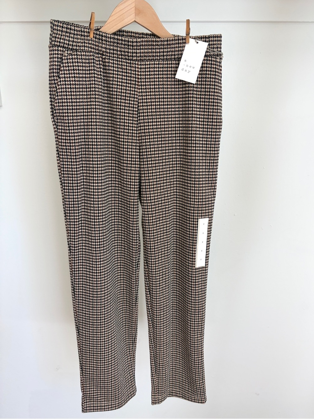 NWT! | A New Day | Women’s | Houndstooth Elastic Waist Trouser Pants | Small